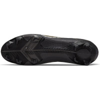 Nike Mercurial Superfly 8 Pro Gras Voetbalschoenen (FG) Zwart Donkergrijs Goud - KNVBshop.nl