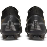 Nike Phantom GT Elite 2 DF Gras Football Shoes (FG) Black Dark Grey Gold