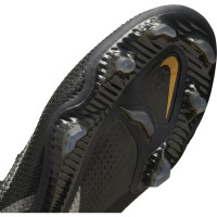 Nike Phantom GT Elite 2 DF Gras Football Shoes (FG) Black Dark Grey Gold
