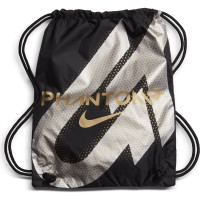 Nike Phantom GT Elite 2 DF Gras Voetbalschoenen (FG) Zwart Donkergrijs Goud