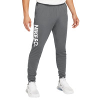 Nike F.C. Essential Trainingspak Fleece Hoodie Donkergrijs Wit Zwart