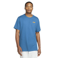 Nike F.C. Seasonal T-Shirt Graphic Blauw Geel