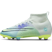 Nike Mercurial Superfly 8 Pro MDS Grass Football Shoes (FG) Kids Green Yellow Purple