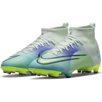 Nike Mercurial Superfly 8 Pro MDS Grass Football Shoes (FG) Kids Green Yellow Purple