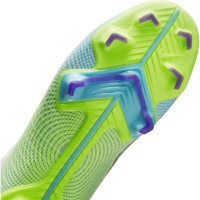 Nike Mercurial Superfly 8 Pro MDS Grass Football Shoes (FG) Kids Green Yellow Purple