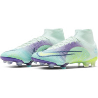 Nike Mercurial Superfly Elite 8 MDS Gras Voetbalschoenen (FG) Groen Geel Paars