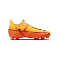 Nike Phantom GT 2 Academy DF Gras / Kunstgras Voetbalschoenen (MG) Kids Oranje Rood Zwart