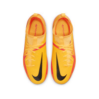 Nike Phantom GT 2 Academy DF Gras / Kunstgras Voetbalschoenen (MG) Kids Oranje Rood Zwart