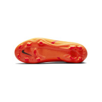 Nike Phantom GT 2 Academy DF Gras / Kunstgras Voetbalschoenen (MG) Kids Oranje Rood Zwart