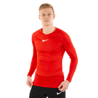 Nike Dri-Fit Park Ondershirt Lange Mouwen Rood Wit