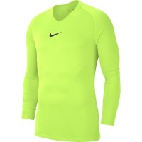 Nike Dri-Fit Park Ondershirt Lange Mouwen Volt Groen Zwart
