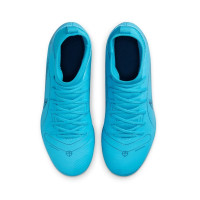 Nike Mercurial Superfly 8 Club Grass /Artificial Turf Football Shoes (MG) Kids Blue Orange