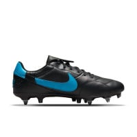 Nike Premier III IJzeren-Nop Voetbalschoenen (SG) Anti-Clog Zwart Lichtblauw