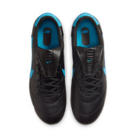 Nike Premier III IJzeren-Nop Voetbalschoenen (SG) Anti-Clog Zwart Lichtblauw