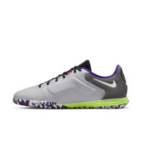Nike Tiempo Legend 9 Pro React Indoor Football Boots (IC) Light Grey White - KNVBshop.nl