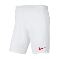 Nike Park III Voetbalbroekje Wit Rood