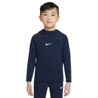 Nike Hoodie Academy Pro Kleuters Donkerblauw Wit