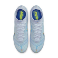 Nike Mercurial Superfly 8 Elite Gras Voetbalschoenen (FG) Grijs Felblauw Geel