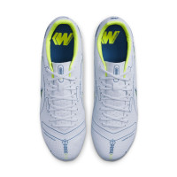 Nike Mercurial Vapor 14 Academy Gras / Kunstgras Voetbalschoenen (MG) Grijs Donkerblauw Geel