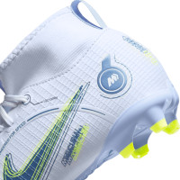 Nike Mercurial Superfly Academy Grass /Artificial Turf Football Shoes (MG) Kids Grey Dark Blue