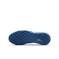Nike Mercurial Vapor Academy Turf Voetbalschoenen (TF) Kids Grijs Donkerblauw