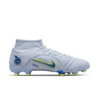 Nike Mercurial Superfly Academy Grass /Artificial Turf Football Shoes (MG) Grey Dark Blue