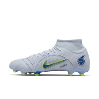 Nike Mercurial Superfly Academy Grass /Artificial Turf Football Shoes (MG) Grey Dark Blue