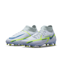 Nike Phantom Academy GT2 Dynamic Fit Gras / Kunstgras Voetbalschoenen (MG) Grijs Donkerblauw