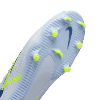 Nike Phantom Academy GT2 Dynamic Fit Gras / Kunstgras Voetbalschoenen (MG) Grijs Donkerblauw