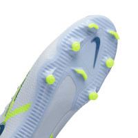 Nike Phantom Academy GT2 Dynamic Fit Grass /Artificial Turf Football Shoes (MG) Grey Dark Blue