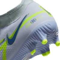 Nike Phantom Academy GT2 Dynamic Fit Grass /Artificial Turf Football Shoes (MG) Grey Dark Blue