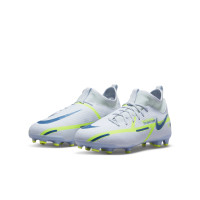 Nike Phantoma Academy GT2 Dynamic Fit Grass /Artificial Turf Football Shoes (MG) Kids Grey Dark Blue