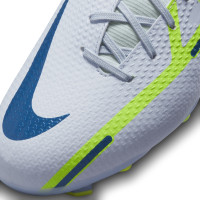 Nike Phantoma Academy GT2 Dynamic Fit Gras / Kunstgras Voetbalschoenen (MG) Kids Grijs Donkerblauw