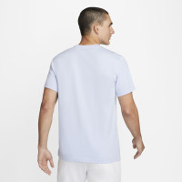 Nike NSW Icon Futura T-Shirt Lichtblauw Wit