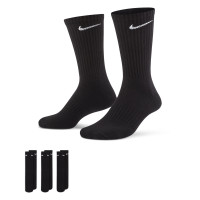 Nike Everyday Cushioned Sportsokken 3 Pack Zwart