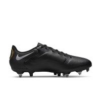 Nike Tiempo Legend 9 Academy Anti-Clog IJzeren-Nop Voetbalschoenen (SG) Zwart Donkergrijs Goud