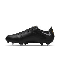 Nike Tiempo Legend 9 Academy Anti-Clog IJzeren-Nop Voetbalschoenen (SG) Zwart Donkergrijs Goud