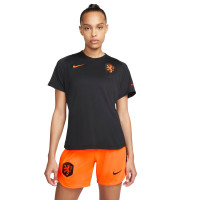 Nike Nederland Travel Trainingsshirt 2022-2023 Dames Zwart Oranje