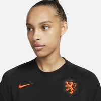 Nike Nederland Travel Trainingsshirt 2022-2023 Dames Zwart Oranje