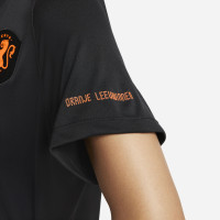 Nike Nederland Travel Trainingsshirt 2022-2023 Dames Zwart Oranje