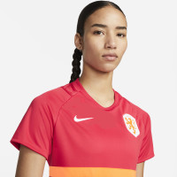 Nike Nederland Academy Pro Trainingsshirt 2022-2023 Dames Rood Oranje Wit