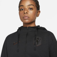 Nike Nederland Travel Hoodie Half-Zip 2022-2023 Dames Zwart