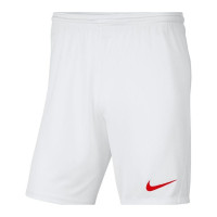 Nike Park III Voetbalbroekje Kids Wit Rood