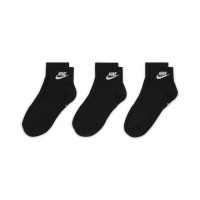 Nike Sportswear Everyday Essential Short Sports Socks 3-Pack Black White