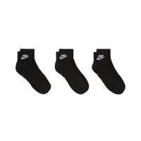 Nike Sportswear Everyday Essential Short Sports Socks 3-Pack Black White
