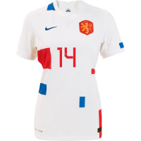 Nike Netherlands Vapor Match Groenen 14 Away Shirt WEURO 2022 Women