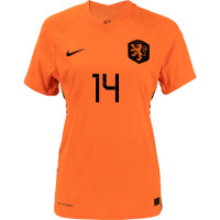 Nike Netherlands Vapor Match Groenen 14 Home Shirt WEURO 2022 Women