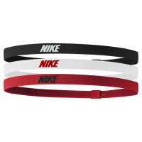 Nike Haarbanden Elastisch 2.0 3-Pack Zwart Wit Rood