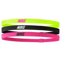 Nike Hoofdbanden Elastisch 2.0 3-Pack Geel Zwart Roze