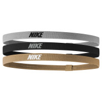 Nike Hoofdbanden Elastisch 2.0 3-Pack Zilver Zwart Goud